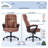 Big and Tall High Back Executive Office Ergonomic Gaming Computer Chair with Layered Body Pillows, Contoured Lumbar Zone