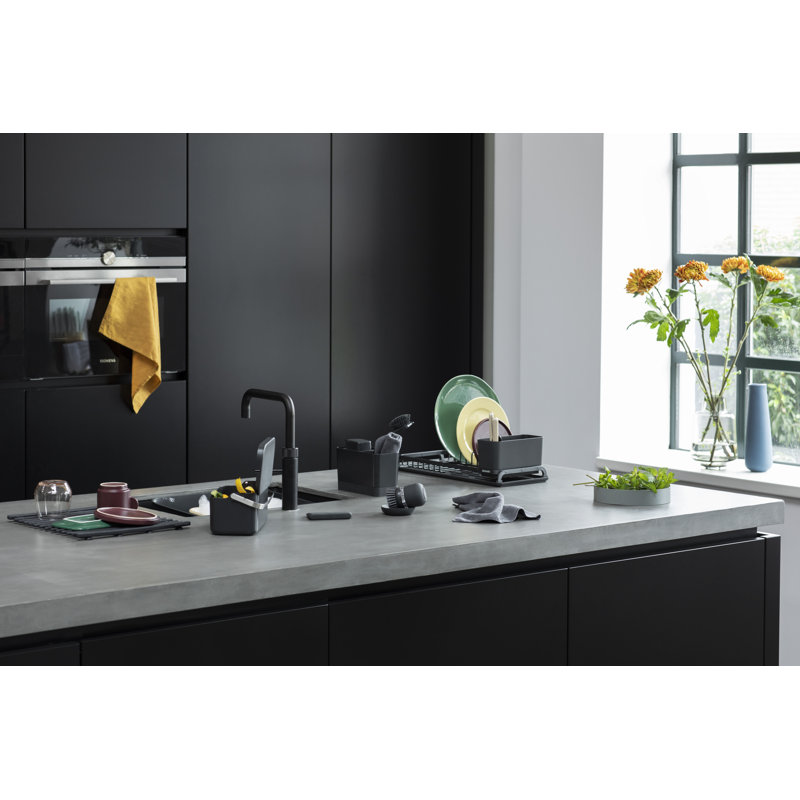 Brabantia Sinkside Compact Dish Drying Rack, Dark Grey