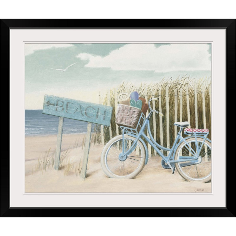 « Beach Cruiser II Crop » par Byerly, reproduction d'art, H 32 po x l 38 po x P 1 po, Cadre noir