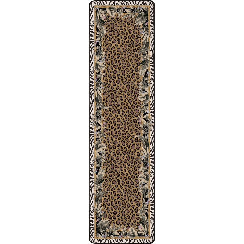 Alminus Signature Jungle Safari Skins Animal Print, Runner 2'1" x 7'8"