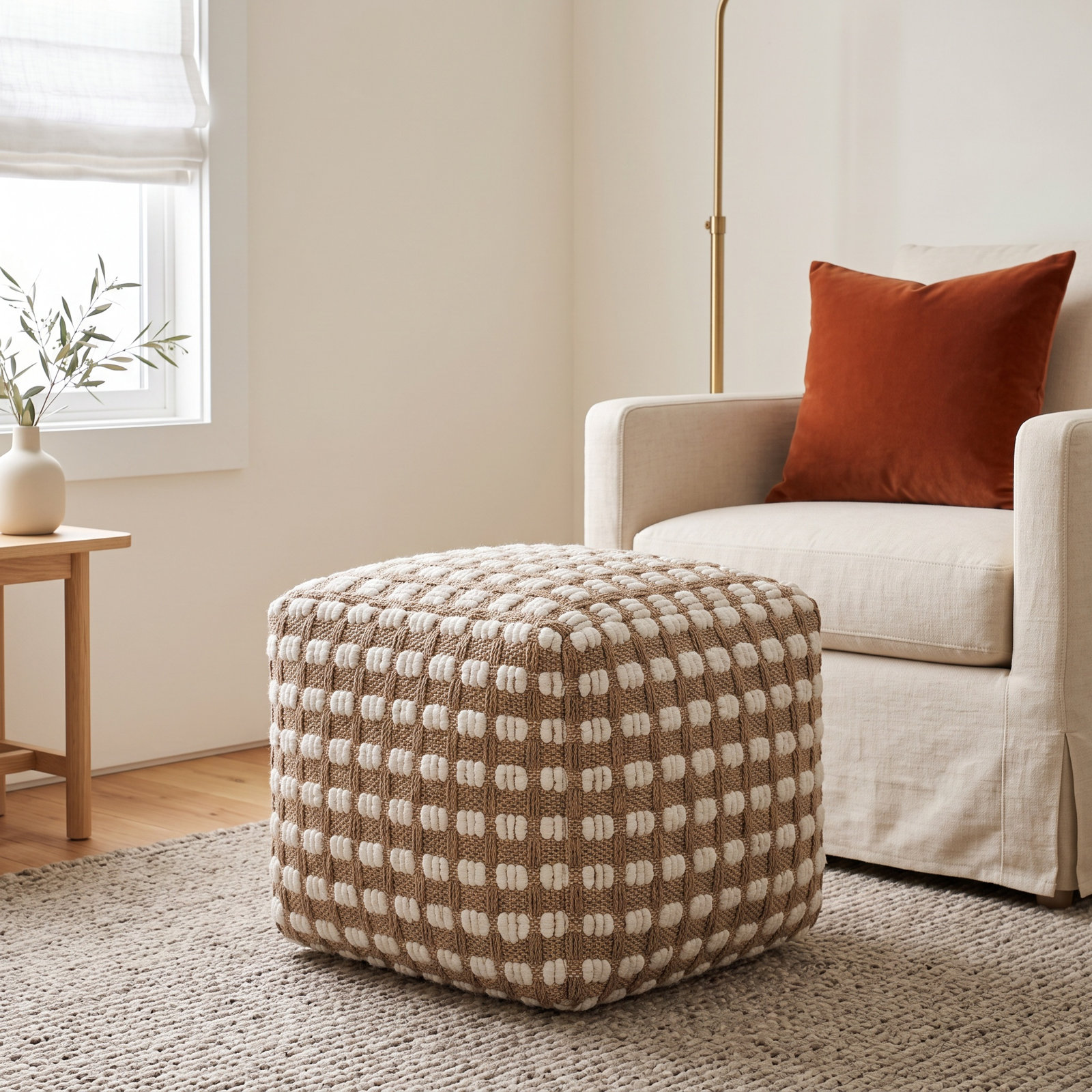 Henrietta 20 " Cotton Pouffe