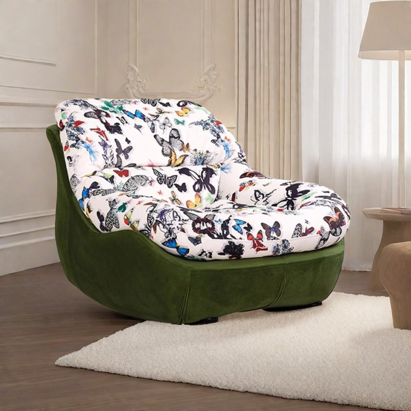Chaise berçante simple, moderne et élégante