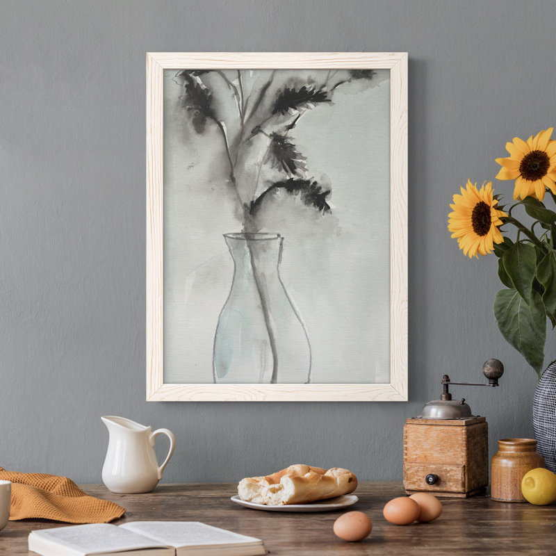 " Soft Ferns II ", White Framed, 17" H x 20" W x 1" D