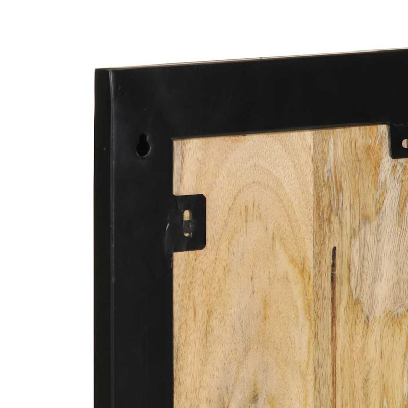 Solid Wood Wall Mounted Coat Rack, Brown