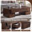 48''W Coffee Table with Storage Drawer, Square Wood Coffee Table for Living Room-1457484094
