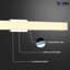 Luminaire de salle de bain moderne à DEL à intensité variable 24 po Procyon-1821509171