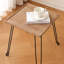 Table basse carrée avec plateau en bois massif, table de bout et table de chevet-1679371720