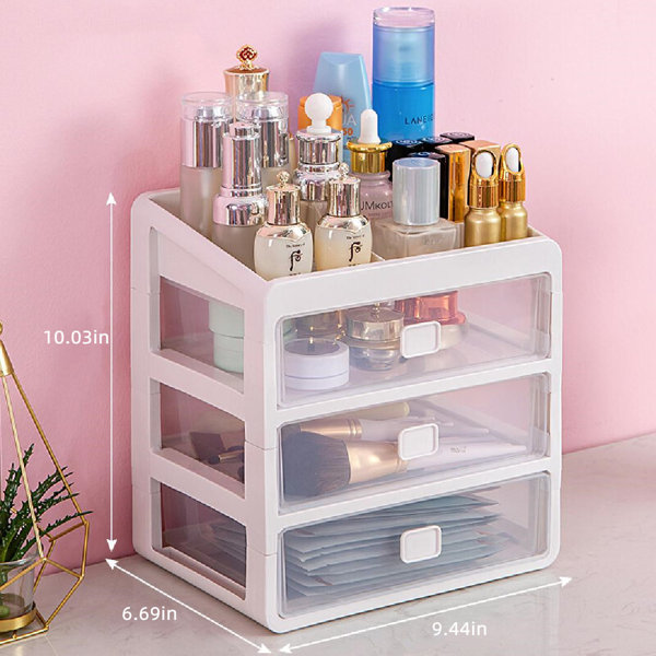 Joylin Makeup Organizer Rebrilliant Finish: White