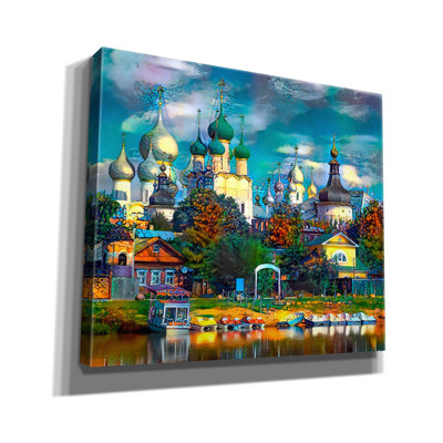 «Russie Rostov Kremlin» par Pedro Gavidia, art mural sur toile, 30 po x 26 po