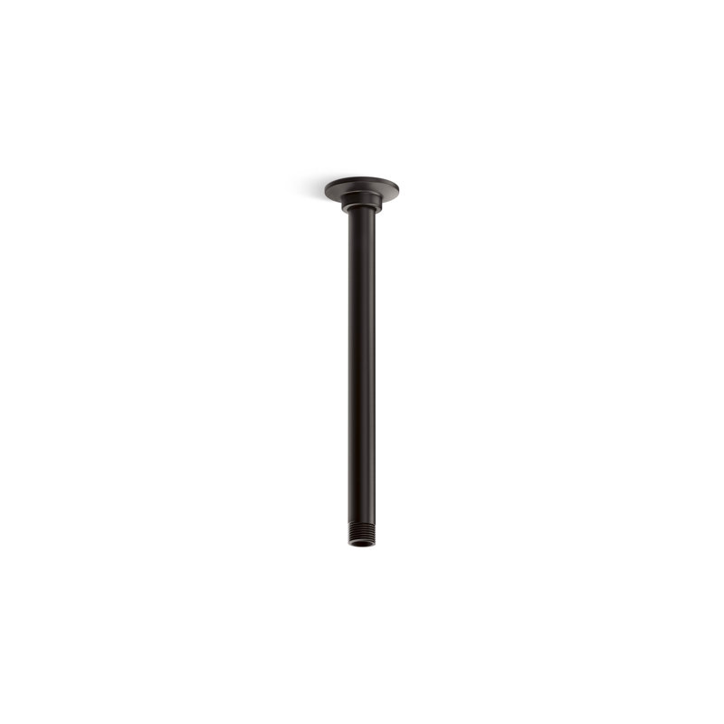 12 In. Ceiling-Mount Single-Function Rainhead Arm And Flange