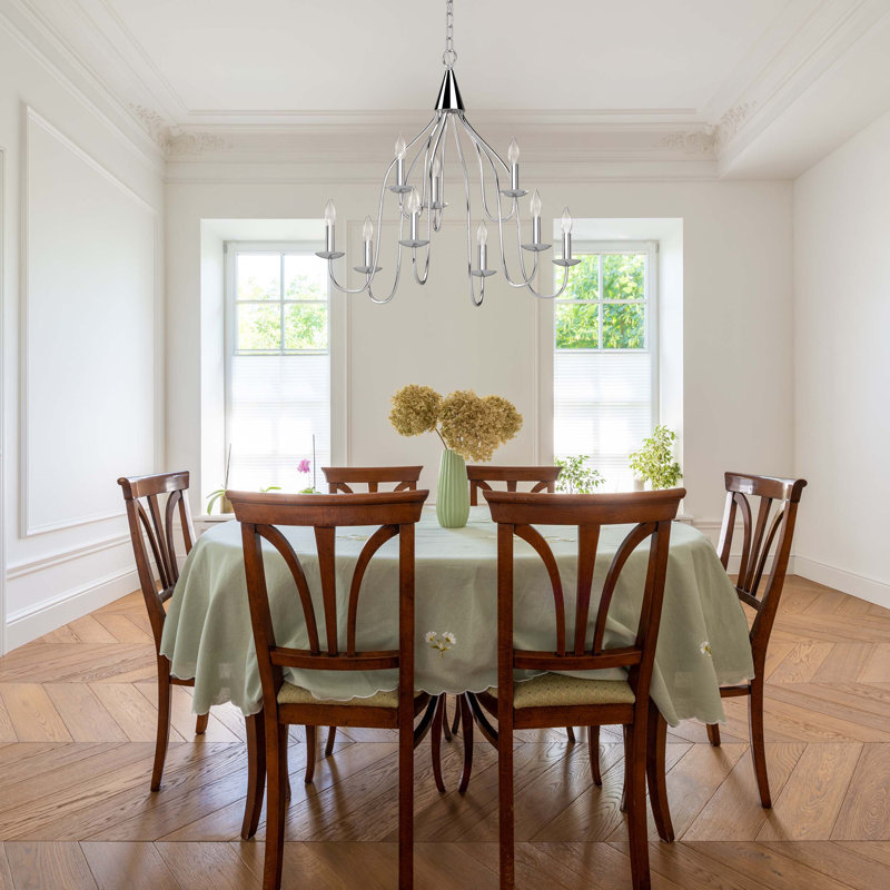 Lustre candélabre intérieur en chrome 9 lumières Windsor