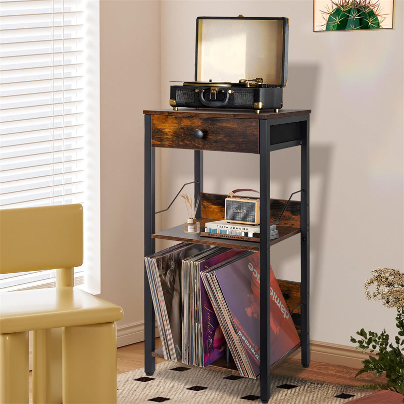 Manufactured Wood,Metal 75cm H Media Shelves