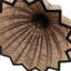 Plafonnier semi-encastré 1 lumière Boho Rattan