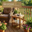 Table d'appoint carrée 16 po Hdpe Adirondack, table de bout résistante aux intempéries avec tablette de rangement-25645929