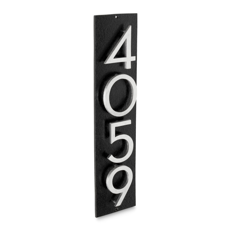 Plaque murale rectangulaire verticale flottante 6 po, Blanc, Oui
