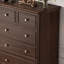 Commode d'appoint en bois massif style rétro Vintage