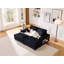 Canapé de style moderne pour intérieur, canapé convertible avec tissu en velours côtelé, canapé-lit moelleux et moderne pour un confort de salon surdimensionné