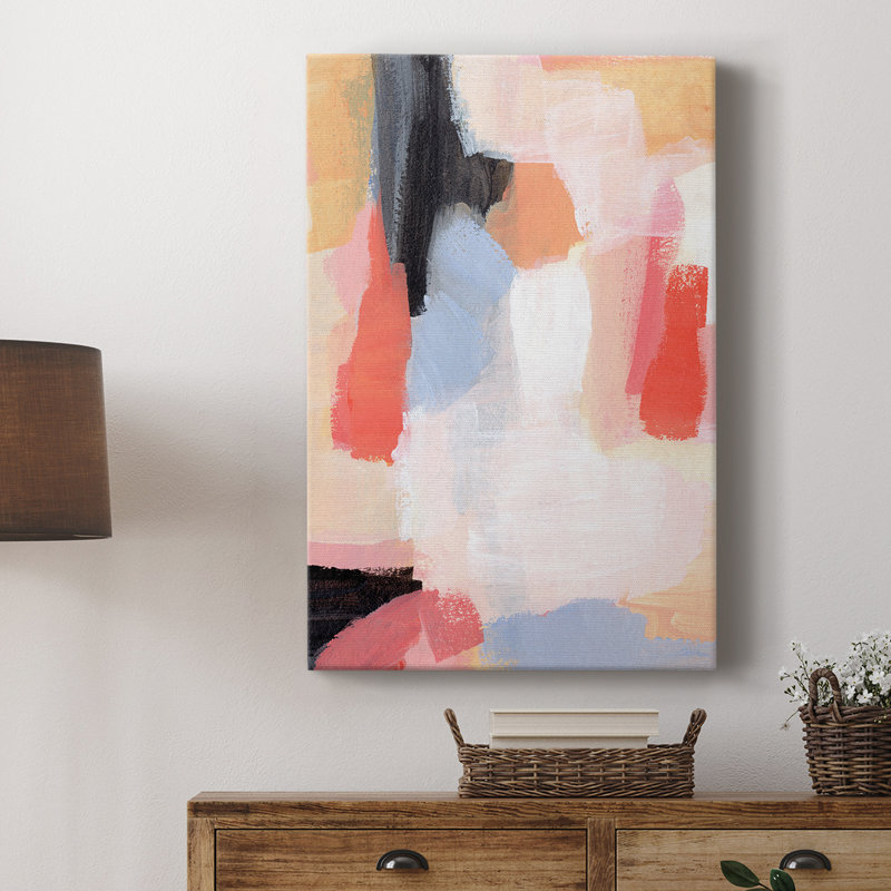 Scarlet aérien II - galerie Cavas sur mesure, H 18 po x l 12 po