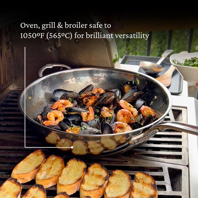 Hestan NanoBond 7.5 QT - 14" Chefs Pan w/ Helper Handle