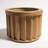 Round Strata Planter MD - Medium Brown