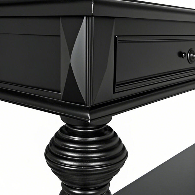 Console Retro Classical, H 33,86 po x l 59,06 po x P 17,72 po, Noir