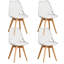 Dining Chairs - Nordic Style Dining Chair - Mesh Backrest - Solid Wood Legs-1956994511-1966064150