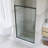 38-42"W X 71"H Aluminum Framed Pivot Shower Door With Magnetic Seal Closure System In Matte Black Finish-118307315
