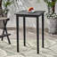 Table d'extérieur minimaliste gris foncé - Structure en bois pour espaces gris, tendance