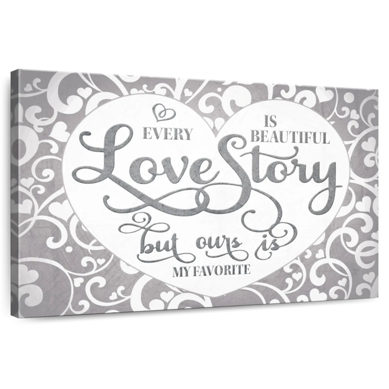 Tergel, histoire d'amour, typographie, H 16 po x l 24 po