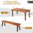 Azriela 4 - Person Acacia Patio Dining Set with Rectangular Table