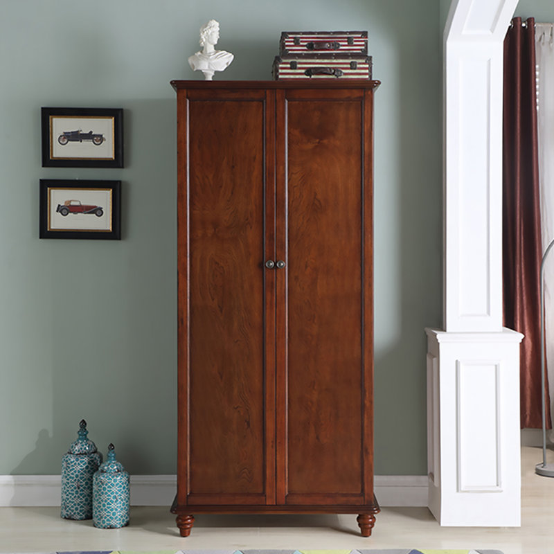 Armoire américaine en bois d'hévéa, H 80,71 po x l 43,31 po x P 23,62 po