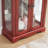 Lighted Curio Cabinet, Glass Display Cabinet With Adjustable Shelves, Vintage Storage Case-1421285450