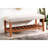 Charla Fabric & Oak Finish Bench-496043724