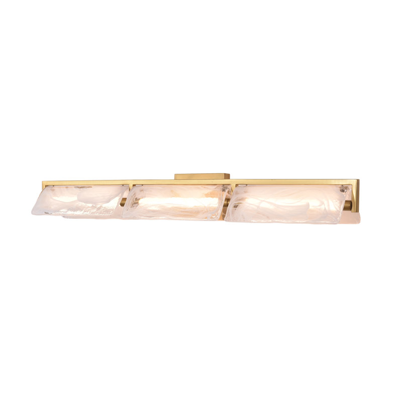Luminaire de meuble-lavabo Mingle - Laiton satiné - l 38 po