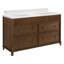 Meuble-lavabo double 60 po avec comptoir Statuario-120824470-121676804