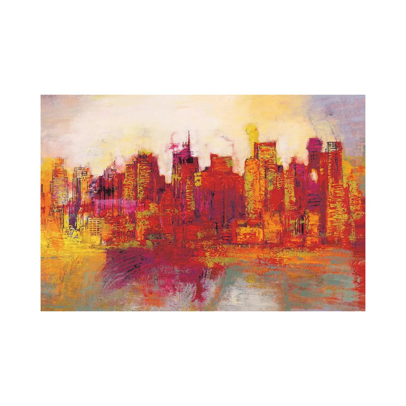 Abstract New York City by Brian Carter - Wrapped Canvas Print, 20.32 cm H x 30.48 cm W