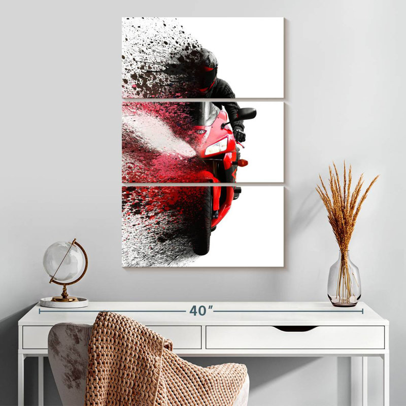 Mehar Fading Motorcycle, 32" H x 20" W