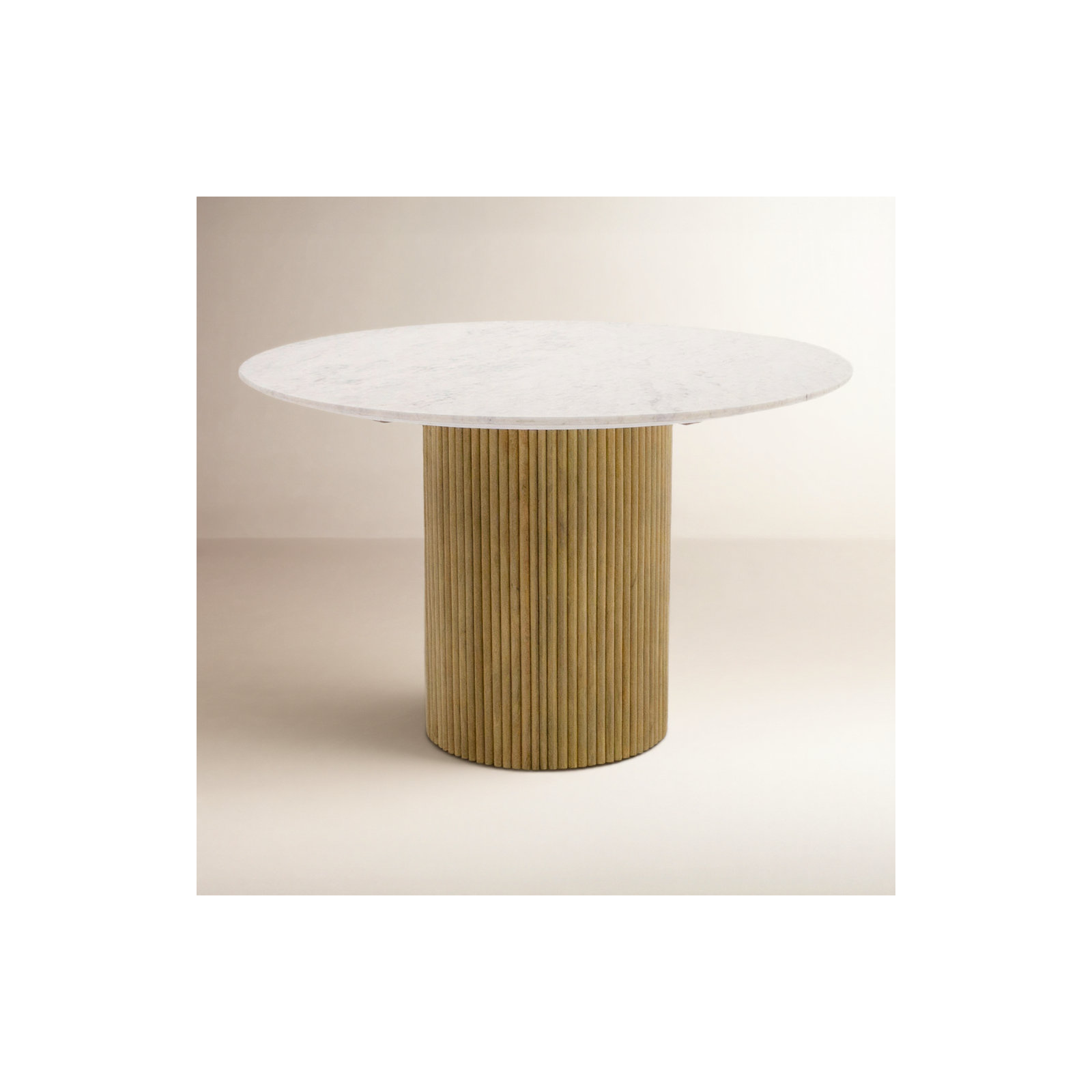 Carmela 47'' Round Marble Dining Table