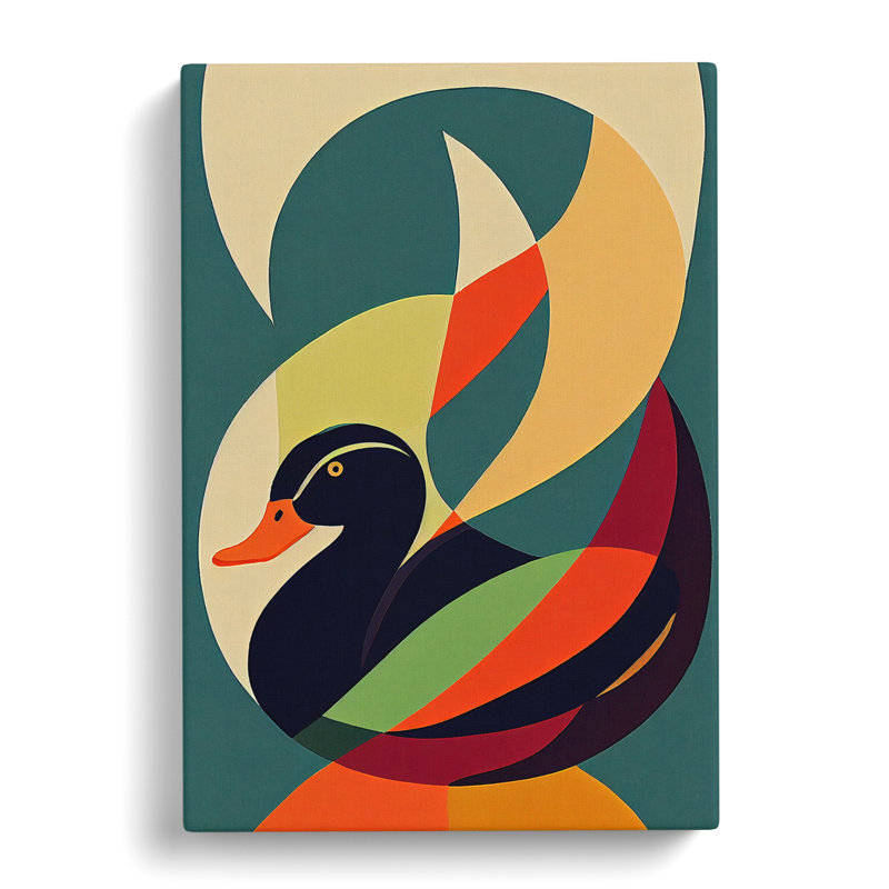 Tarryn Duck Nouveau Vol.2 - Wrapped Canvas, 60cm H x 40cm W x 3cm D