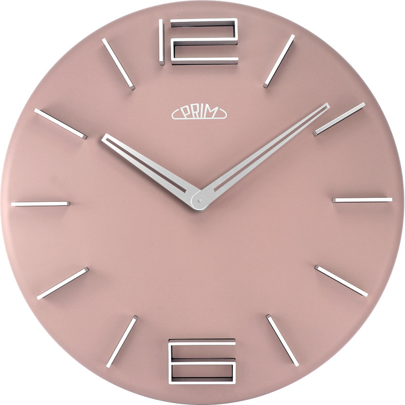 Wall Clock, Pink/Silver