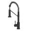 Robinet de cuisine 19 po en noir mat - poignée simple, fabrication en acier inoxydable 304 mat moderne avec poignée pour une utilisation durable dans la salle de bain-1634118355
