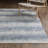 Michalski Textural Ombre Stripe Blue/ Ivory Hand-made Area Rug-324247618