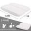 Coussin de bain 2 pièces en polyuréthane imperméable blanc avec ventouse