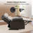 Emryn 38" Wide Modern Breathable Faux Leather Manual Recliner with Overstuffed Arm and Back-91951214