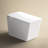 Square Smart Toilet With Integrated Tank For Modern Bath - Remote Control, Auto Flush, Heated Seat, Led Digital Display, User Customizable, White Built-In Command, Flush System, Seat Function, Panel,-124249399