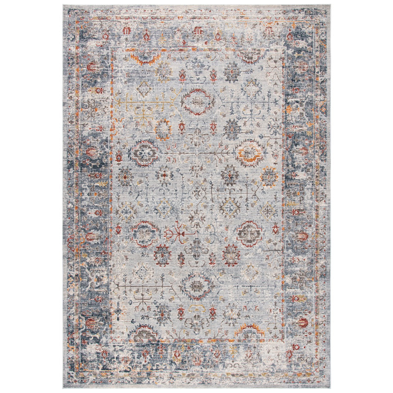 Tapis oriental gris clair Smeltzer, Rectangle 4 pi x 6 pi