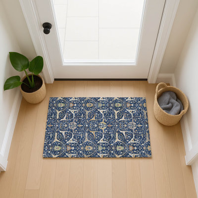 Machine Washable Indoor/Outdoor Boruta ACN2250 Global Rug