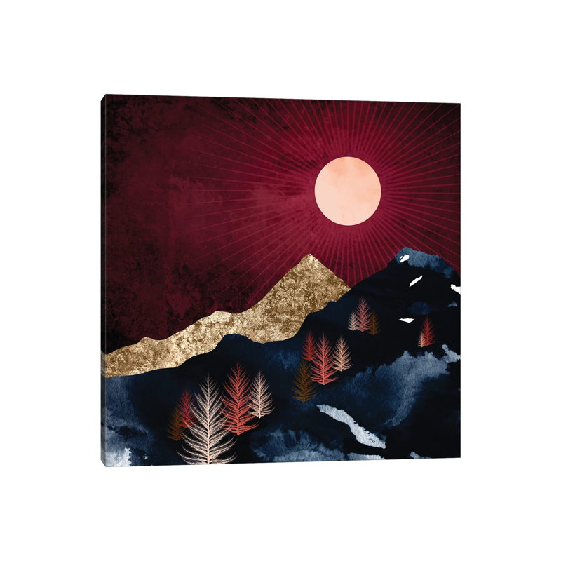 Autumn Night - Print on Canvas, 30.48 cm H x 30.48 cm W, No Framed