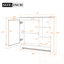 Armoire murale Straitson avec miroirs et tablette réglable-2034404117