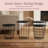 Lavish Home Nesting End Tables Set of 2 with Storage Baskets, Black-1444880401
